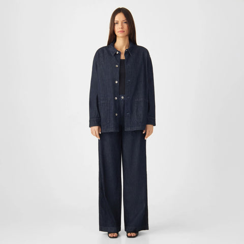 DAWN DENIM TOMORROW WIDE LIGHTWEIGHT HEMP - CHINO Raw Blue
