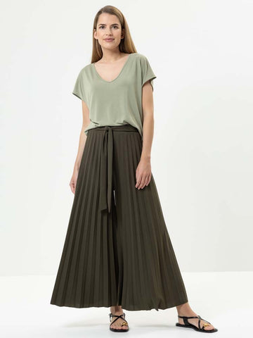 HERRLICHER SARAJ PANTS JEARSY PLISSEE Slate