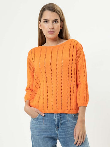 HERRLICHER MIA MALU COTTON MIX AJOUR Mandarin