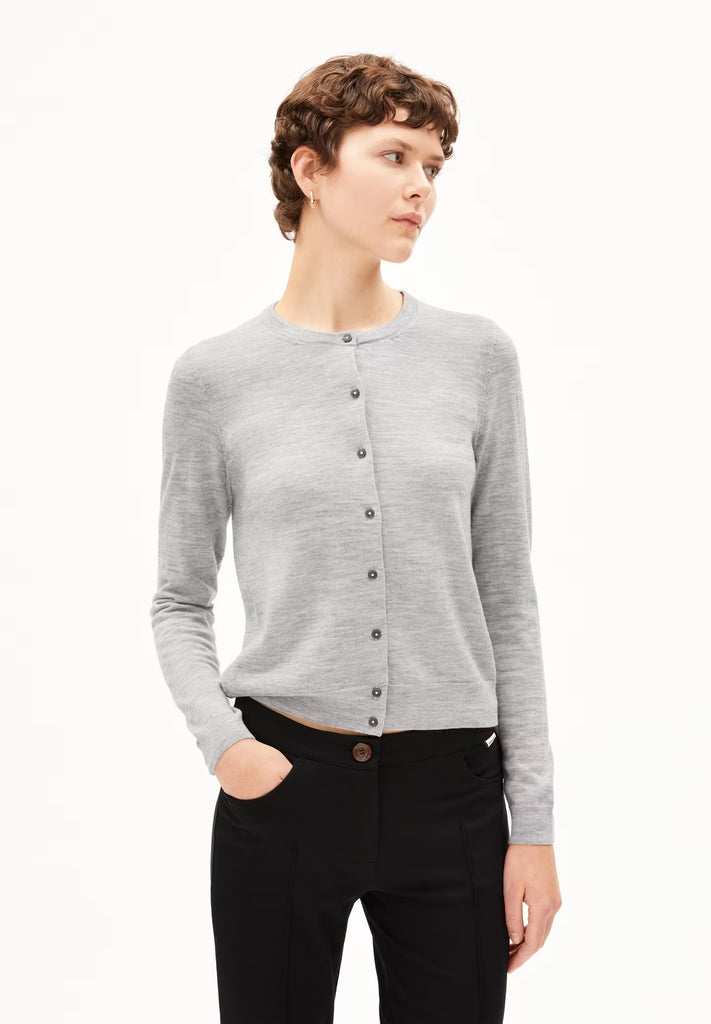 ARMEDANGELS OPHALIAA MERINO Light Grey Melange