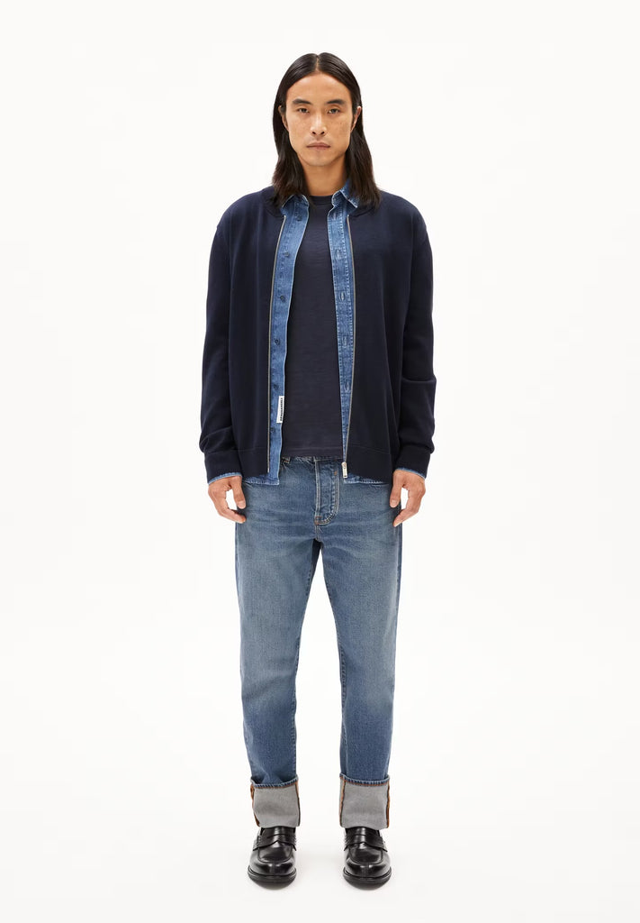 ARMEDANGELS AGAAMON KNIT CARDIGAN/JACKET  Night Sky