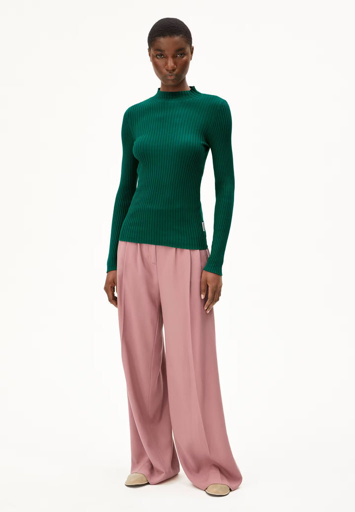 ARMEDANGELS ALAANIA KNIT SWEATER Emerald Green