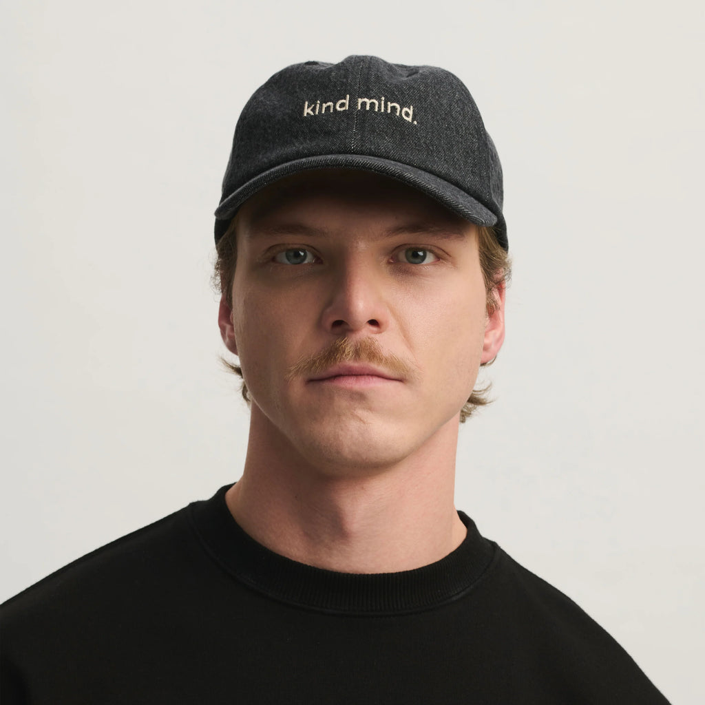 DAWN DENIM CAP KIND MIND. Dark Grey