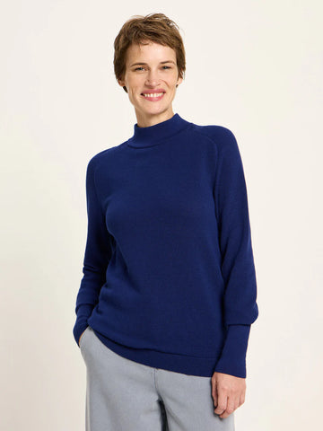 LANIUS ROLLKRAGENPULLOVER GOTS  Purple Blue