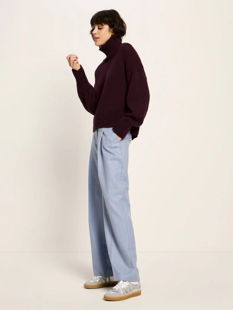 LANIUS OVERSIZED PULLOVER GOTS Bordeaux
