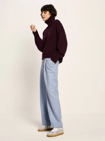 LANIUS OVERSIZED PULLOVER GOTS Bordeaux
