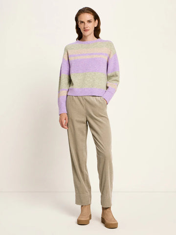 LANIUS STREIFENPULLOVER Lupine Melange/ Multicolour