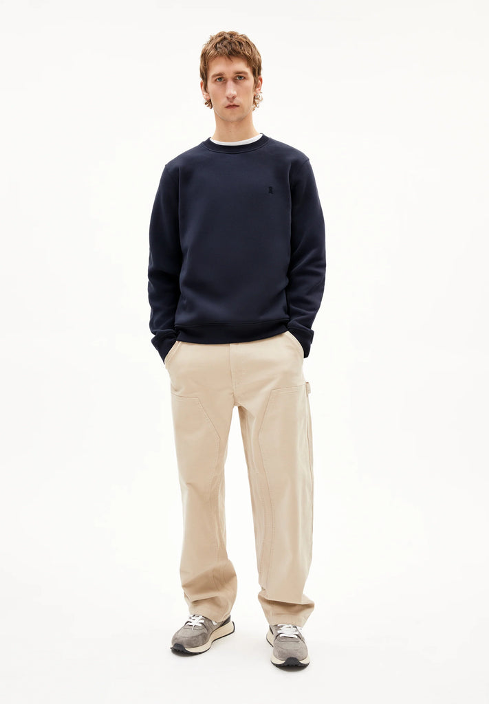 ARMEDANGELS BAARO FLEECE SWEATSHIRT Night Sky