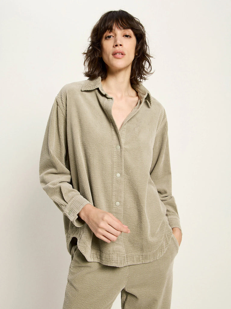 LANIUS Kord Hemd Dark Stone