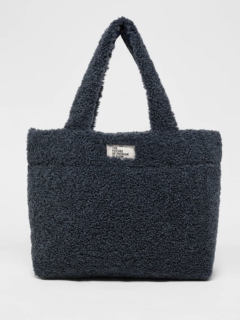 LANIUS Wattierte Teddy Tasche Onyx