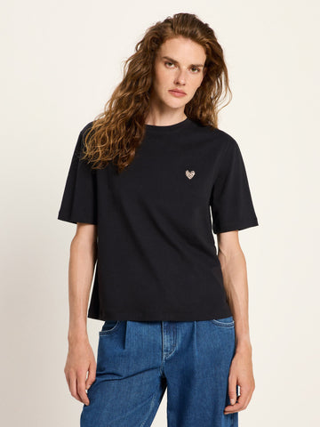 LANIUS Statementshirt Black