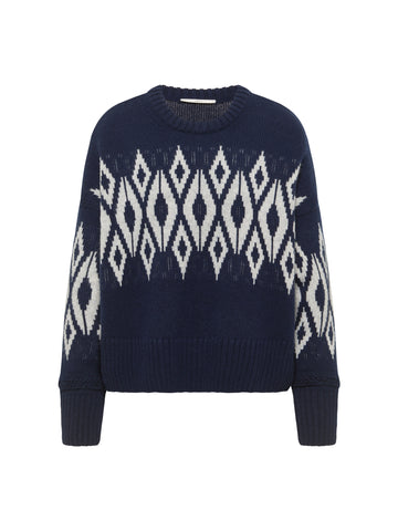 LANIUS NORWEGER PULLOVER GOTS Midnight