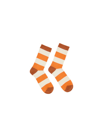 LANIUS 13763- 776 Socken mit Streifen GOTS earth multicolour