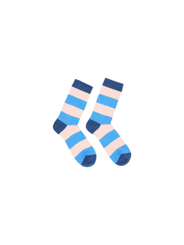 LANIUS 13763- 778 Socken mit Streifen GOTS Poseidon multicolour
