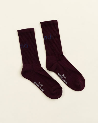 DAWN KIND MIND. SOCKS Plum Wine