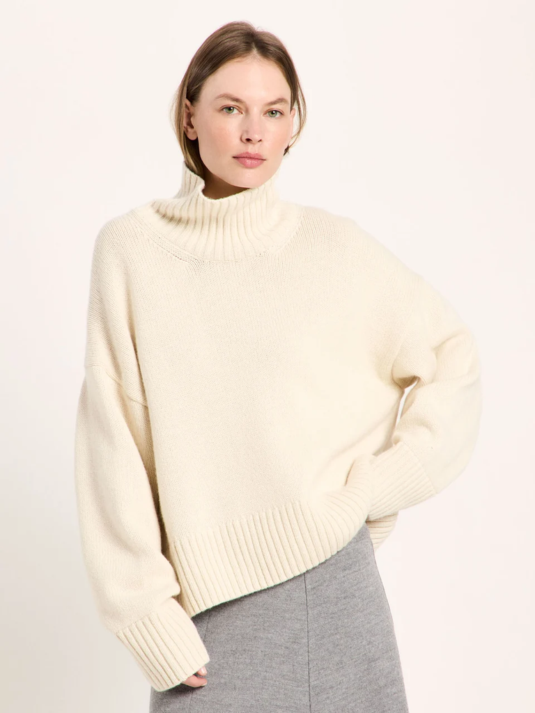 LANIUS OVERSIZE PULLOVER GOTS Off White
