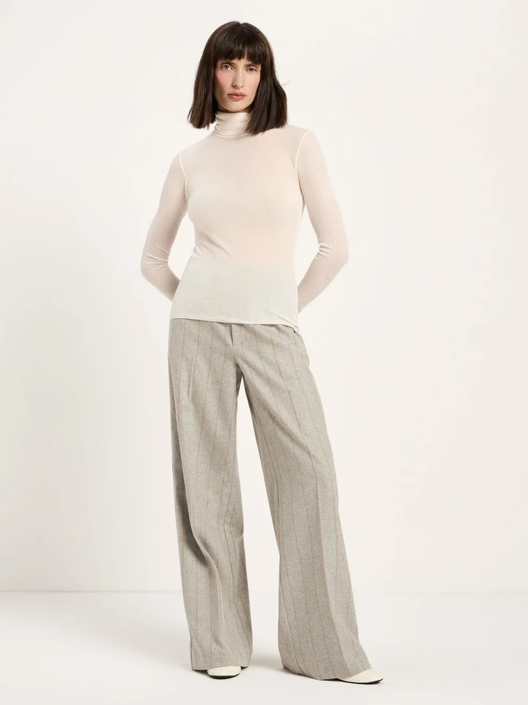 LANIUS ROLLKRAGENSHIRT Cream