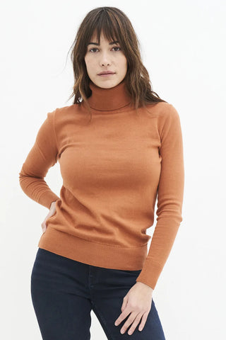 Kuyichi Rachel Turtleneck Warm Rust