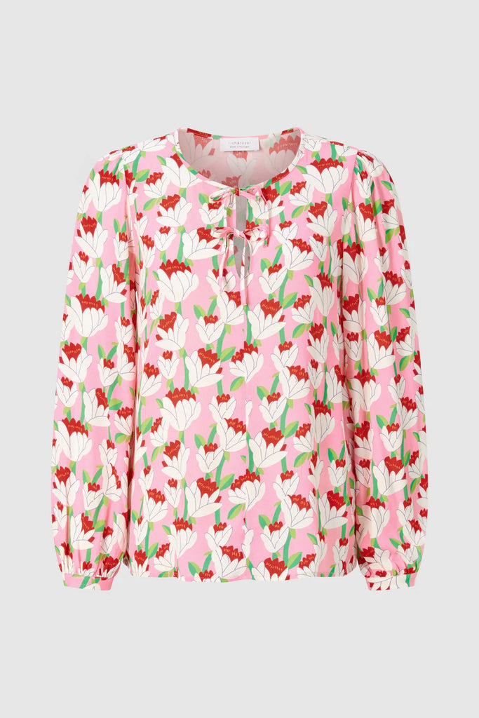 Rich & Royal 2302-729 print blouse col.507 raspberry pink
