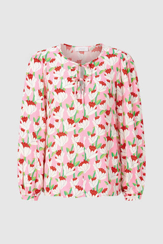 Rich & Royal 2302-729 print blouse col.507 raspberry pink
