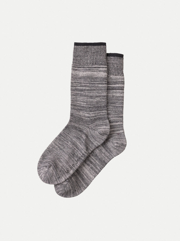 Nudie Jeans Socken Rasmusson Multi Yarn Dark Grey