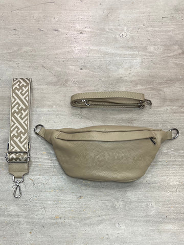 Bauchtasche Klein Taupe