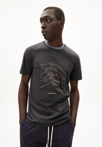 Armedangels Jaames Top Mountains 1812 Graphite